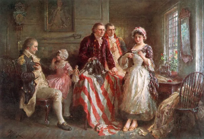 Framed Print : Betsy Ross, 1777 Framed Print : Betsy Ross, 1777