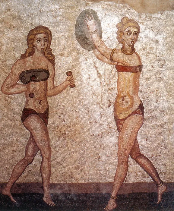 Framed Print : 'Bikini Girls', 4th Century