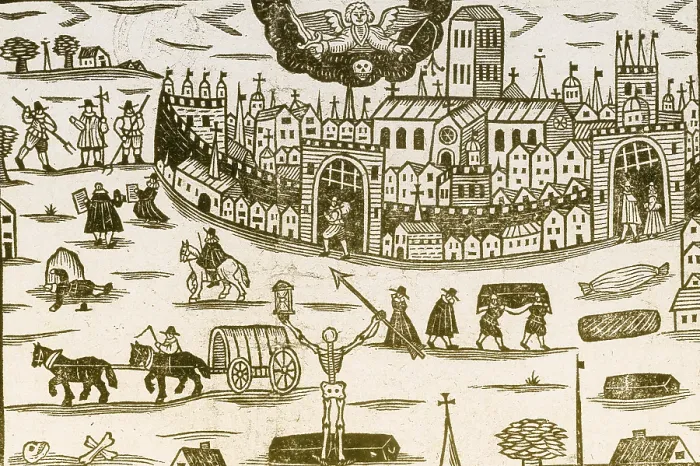 Framed Print : Black Death, Medieval Bubonic Plague