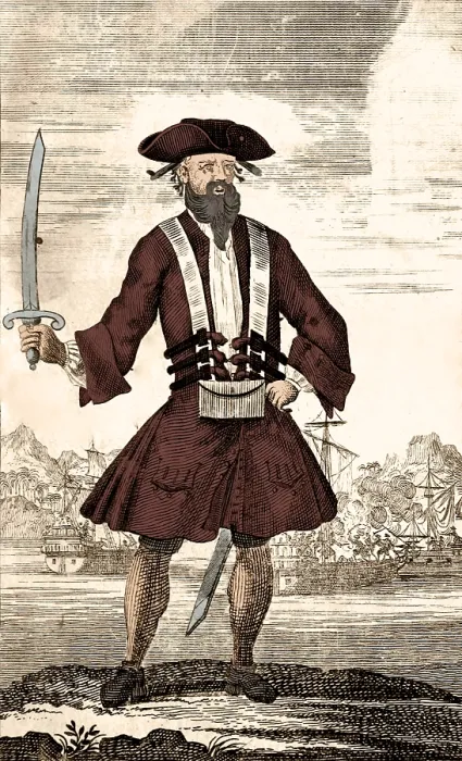 Framed Print : Blackbeard, Edward Teach, English Pirate Framed Print : Blackbeard, Edward Teach, English Pirate