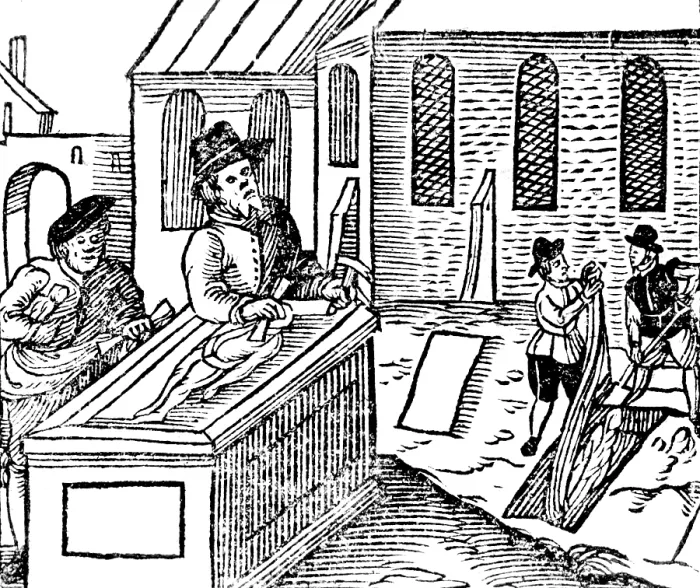 Framed Print : Body Snatching, 1628 Framed Print : Body Snatching, 1628