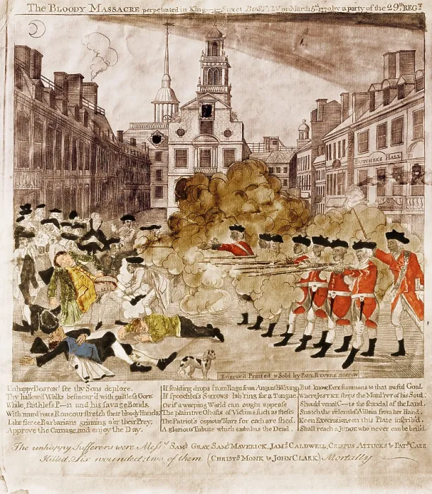 Framed Print : Boston Massacre, 1770