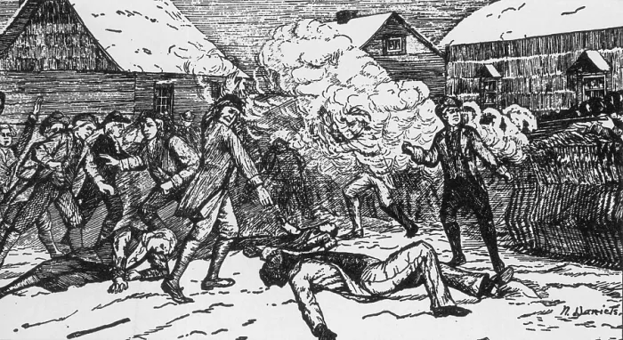 Framed Print : Boston Massacre, 1770