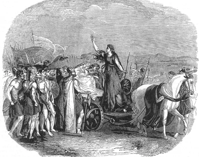 Framed Print : Boudica Leading Rebellion, 60 AD Framed Print : Boudica Leading Rebellion, 60 AD