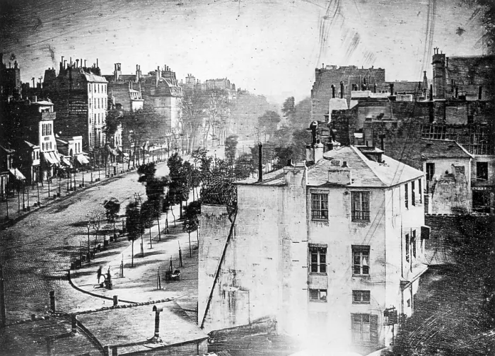 Framed Print : Boulevard du Temple, by Daguerre, 1838 Framed Print : Boulevard du Temple, by Daguerre, 1838