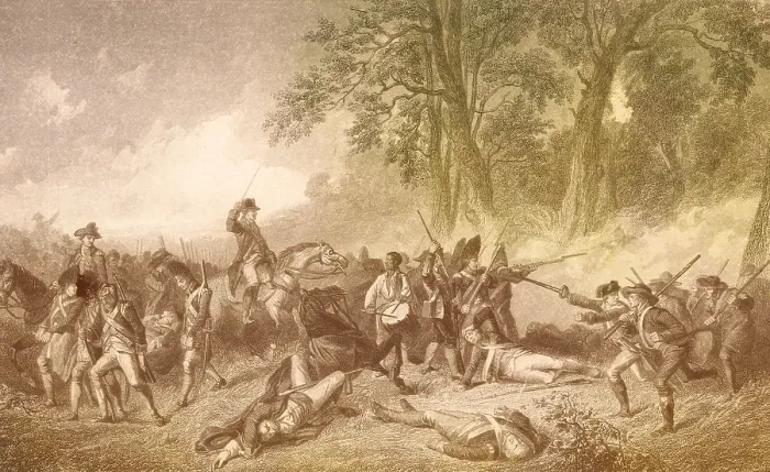Framed Print : Braddock's Defeat, 1755