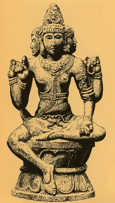 Framed Print : Brahma, Hindu God