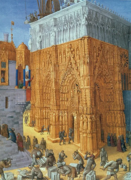 Framed Print : Building of the Temple of Jerusalem Framed Print : Building of the Temple of Jerusalem