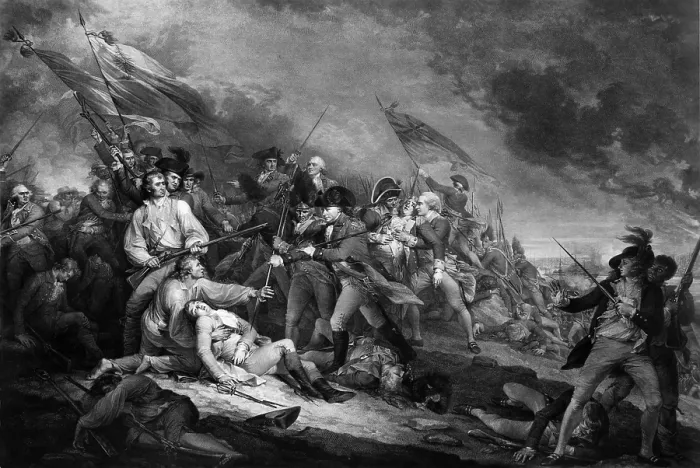 Framed Print : Bunker Hill, Death of General Warren, 1775 Framed Print : Bunker Hill, Death of General Warren, 1775