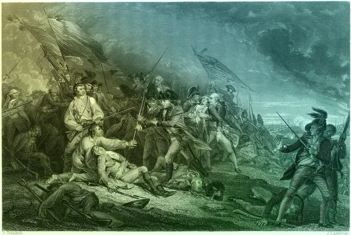 Framed Print : Bunker Hill, Death of General Warren, 1775 Framed Print : Bunker Hill, Death of General Warren, 1775
