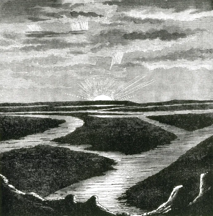 Framed Print : Camille Flammarion, Sunrise Over Mars, 1884 Framed Print : Camille Flammarion, Sunrise Over Mars, 1884