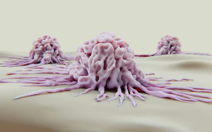 Framed Print : Cancer cells migrating