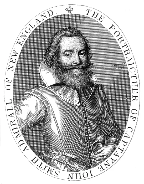 Framed Print : Captain John Smith, English Explorer