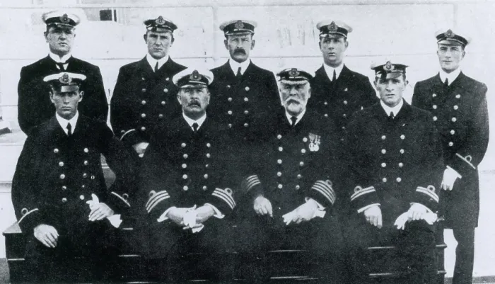 Framed Print : Captain Smith and Officers of RMS Titanic Framed Print : Captain Smith and Officers of RMS Titanic