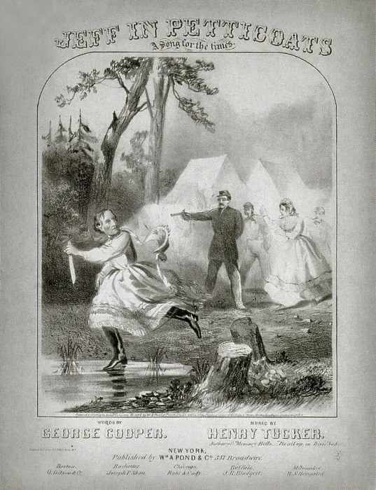 Framed Print : Capture of Jefferson Davis, 1865 Framed Print : Capture of Jefferson Davis, 1865