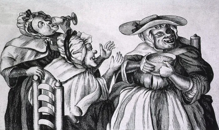 Framed Print : Caricature of Three Alcoholics, 1773 Framed Print : Caricature of Three Alcoholics, 1773