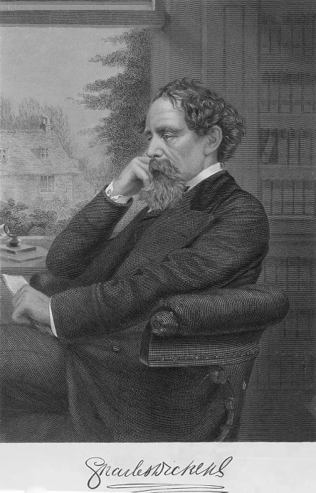Framed Print : Charles Dickens, English Author