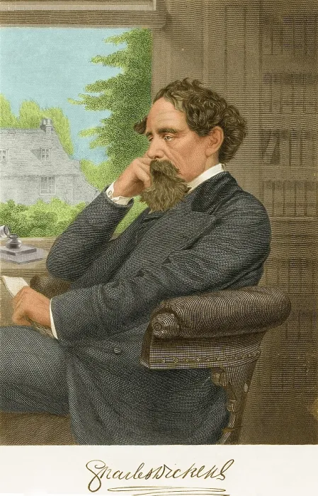 Framed Print : Charles Dickens, English Author