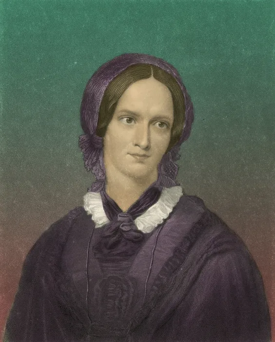 Framed Print : Charlotte Bronte, English Author