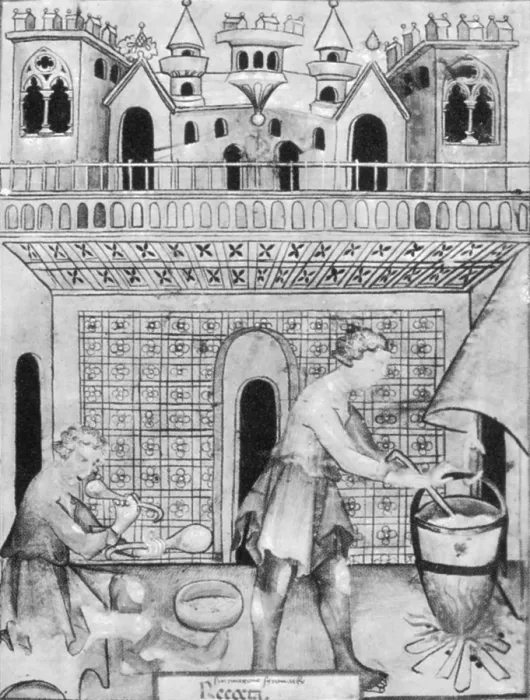 Framed Print : Cheese Maker, Medieval Tradesman Framed Print : Cheese Maker, Medieval Tradesman