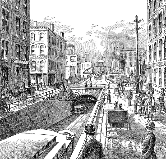 Framed Print : Chicago, Washington Street Tunnel, 1911 Framed Print : Chicago, Washington Street Tunnel, 1911