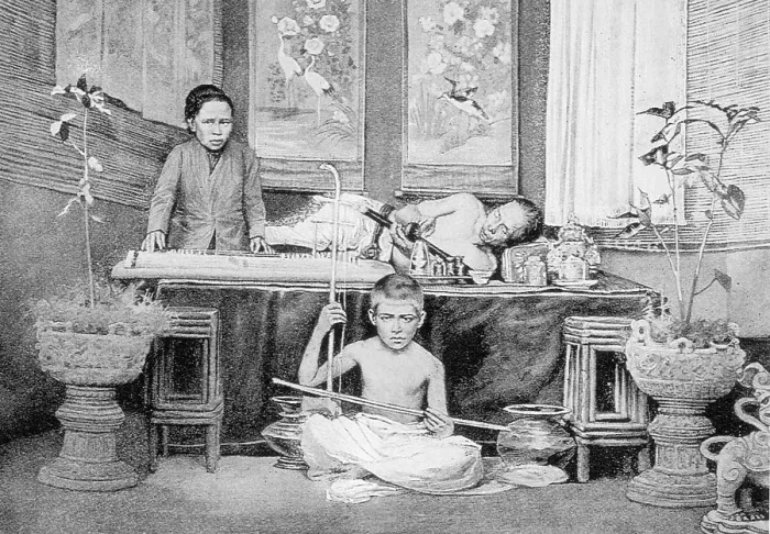 Framed Print : Chinese Opium Den, 1899 Framed Print : Chinese Opium Den, 1899