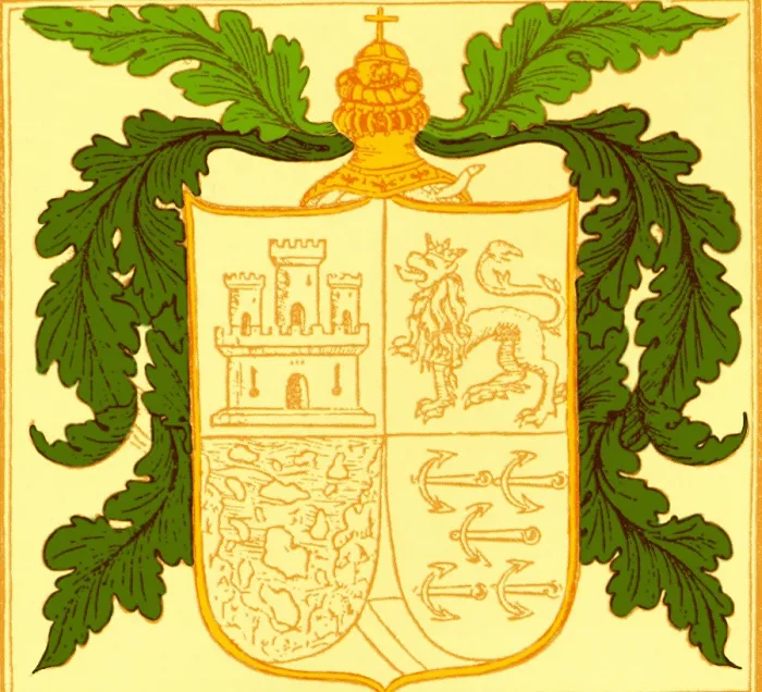Framed Print : Christopher Columbus, Coat of Arms Framed Print : Christopher Columbus, Coat of Arms