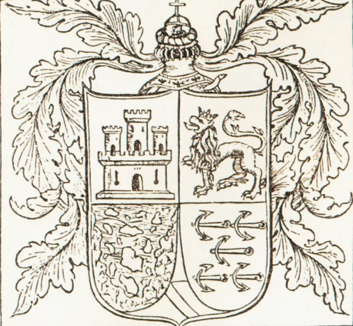 Framed Print : Christopher Columbus, Coat of Arms Framed Print : Christopher Columbus, Coat of Arms