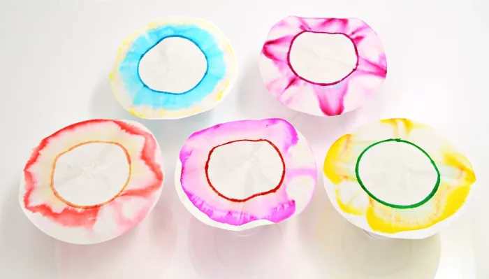 Framed Print : Chromatography Flowers