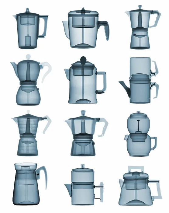 Framed Print : Coffee Pots X-ray Framed Print : Coffee Pots X-ray