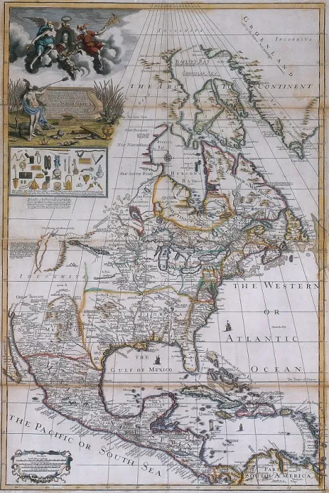 Framed Print : Colonial North America