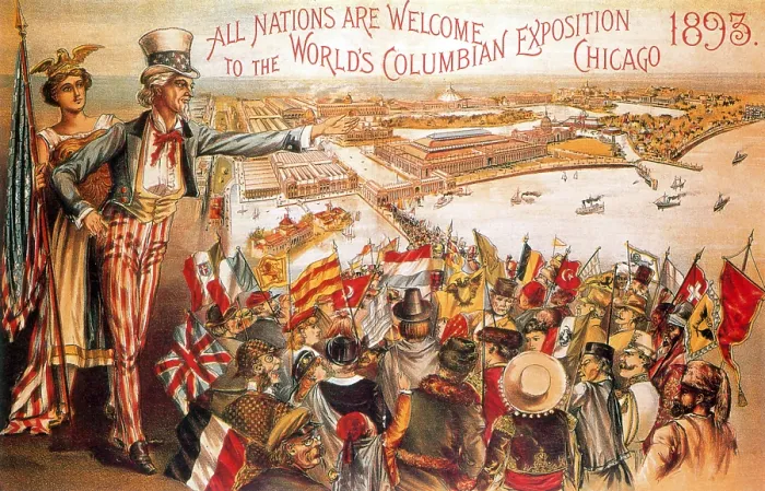 Framed Print : Columbian Exposition Poster, 1893 Framed Print : Columbian Exposition Poster, 1893