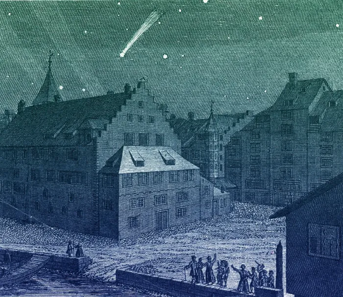 Framed Print : Comet of 1742, C / 1742 / C1 Framed Print : Comet of 1742, C / 1742 / C1