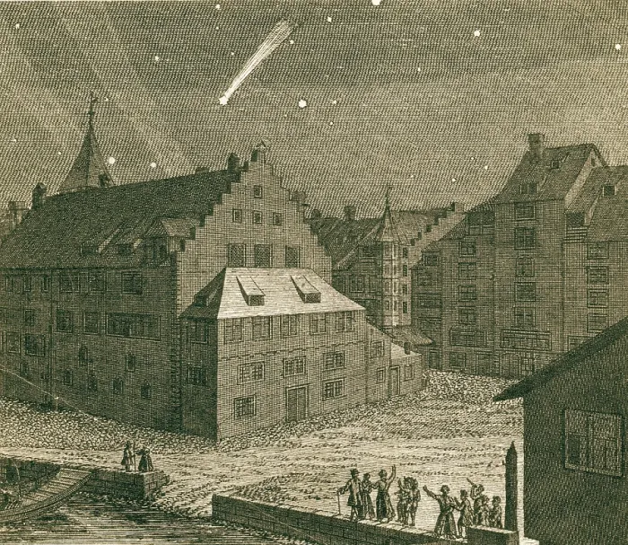 Framed Print : Comet of 1742, C / 1742 / C1