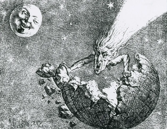 Framed Print : Comet Apocalypse, 1857