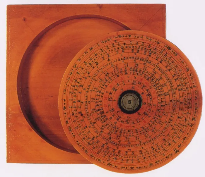 Framed Print : Compass. A compass of the type used by the masters of feng-shui Framed Print : Compass. A compass of the type used by the masters of feng-shui
