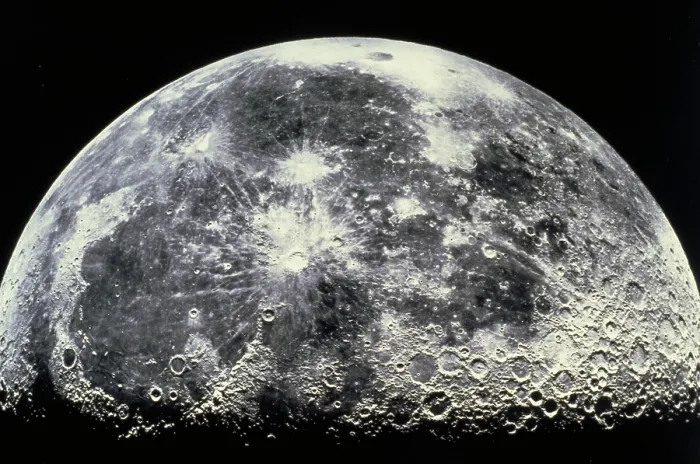Framed Print : Moon. Composite of the moon in the last quarter Framed Print : Moon. Composite of the moon in the last quarter
