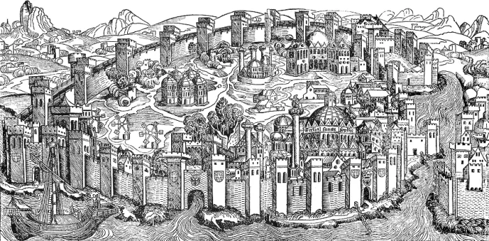 Framed Print : Constantinople, 1493 Framed Print : Constantinople, 1493