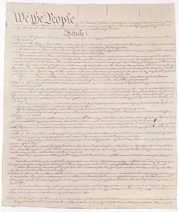 Framed Print : US Constitution Framed Print : US Constitution