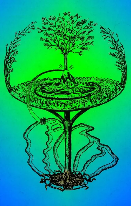Framed Print : Cosmology, Yggdrasil, Great Ash Tree Framed Print : Cosmology, Yggdrasil, Great Ash Tree