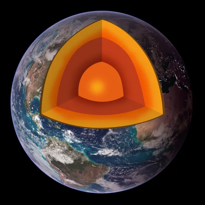 Framed Print : Cross-Section of Earth Framed Print : Cross-Section of Earth