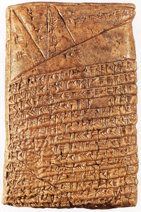 Framed Print : Cuneiform Mathematical Text, First Babylonian Dynasty Framed Print : Cuneiform Mathematical Text, First Babylonian Dynasty