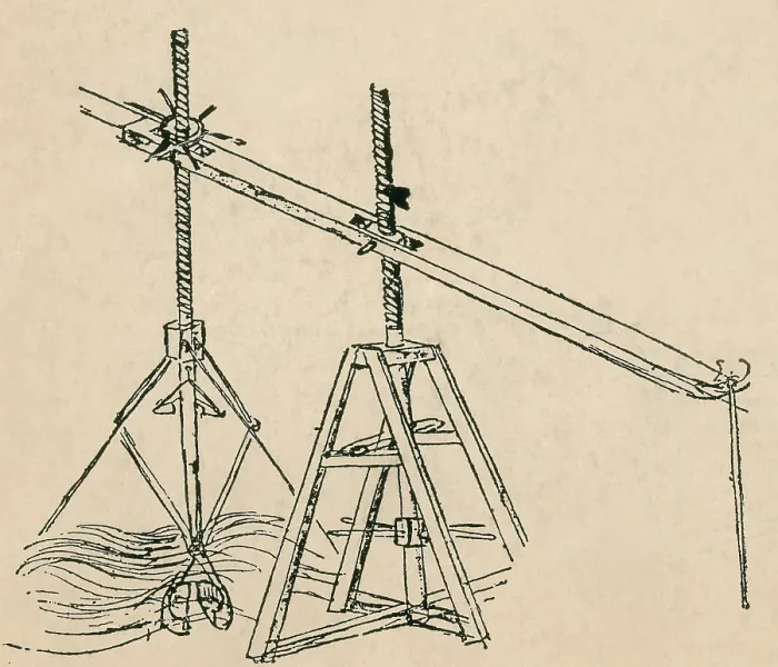 Framed Print : Da Vinci Invention, Dredge Machine Framed Print : Da Vinci Invention, Dredge Machine
