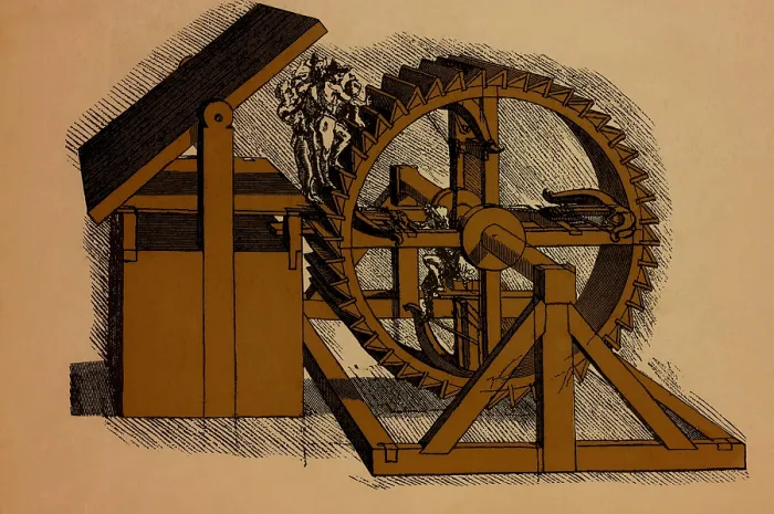 Framed Print : Da Vinci Invention, Military Engine Framed Print : Da Vinci Invention, Military Engine