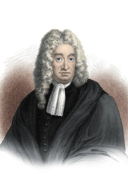 Framed Print : Daniel Defoe, English Author Framed Print : Daniel Defoe, English Author