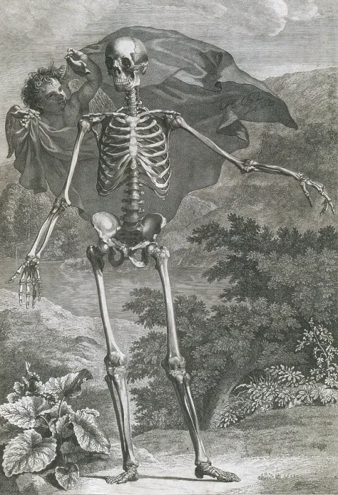 Framed Print : Danse Macabre, 1749 Framed Print : Danse Macabre, 1749