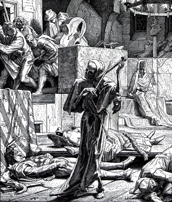 Framed Print : Danse Macabre, Second Cholera Pandemic, 1832