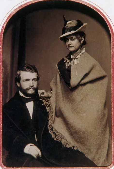 Framed Print : David Todd and Mabel Loomis, 1870s Framed Print : David Todd and Mabel Loomis, 1870s