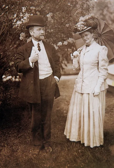 Framed Print : David Todd and Mabel Loomis
