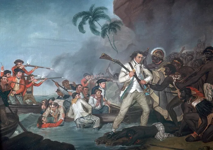 Framed Print : Death of Captain James Cook, 1779 Framed Print : Death of Captain James Cook, 1779